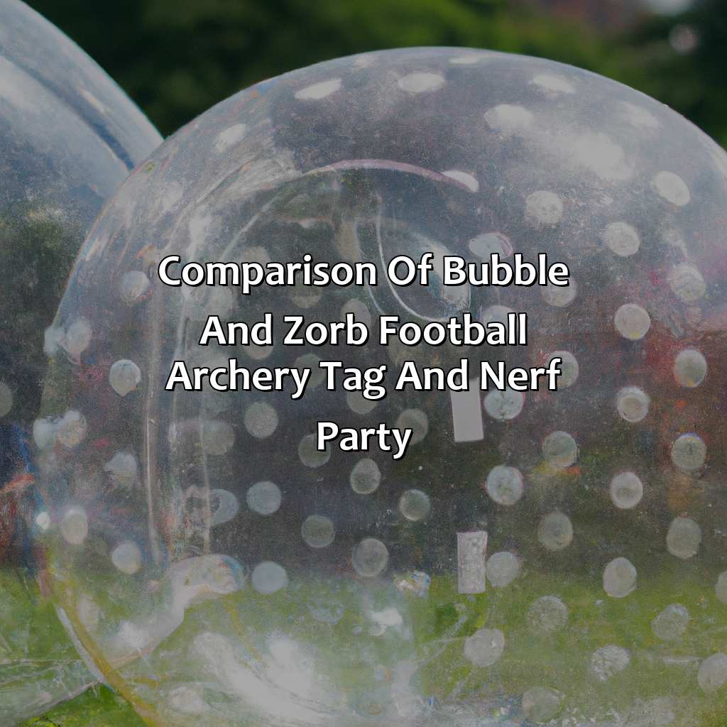 Comparison Of Bubble And Zorb Football, Archery Tag, And Nerf Party  - Bubble And Zorb Football Party, Archery Tag Party, And Nerf Party Local To Lewisham, 