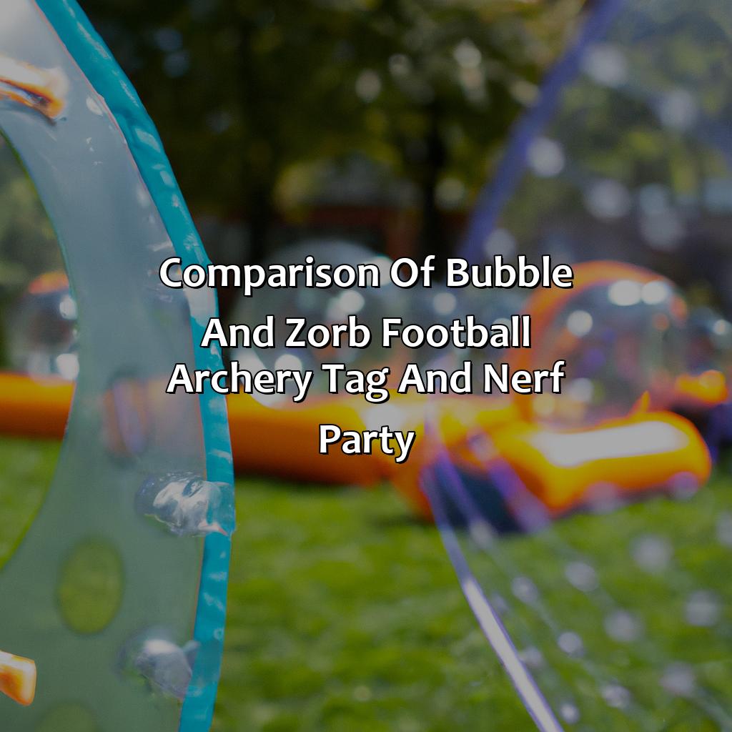 Comparison Of Bubble And Zorb Football, Archery Tag, And Nerf Party  - Bubble And Zorb Football Party, Archery Tag Party, And Nerf Party Local To Manningtree, 